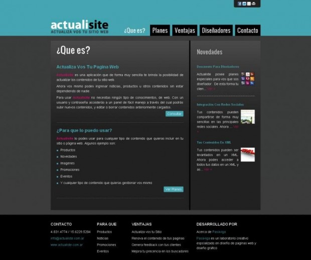 Actualisite - Diseño Web y Sistema a Medida